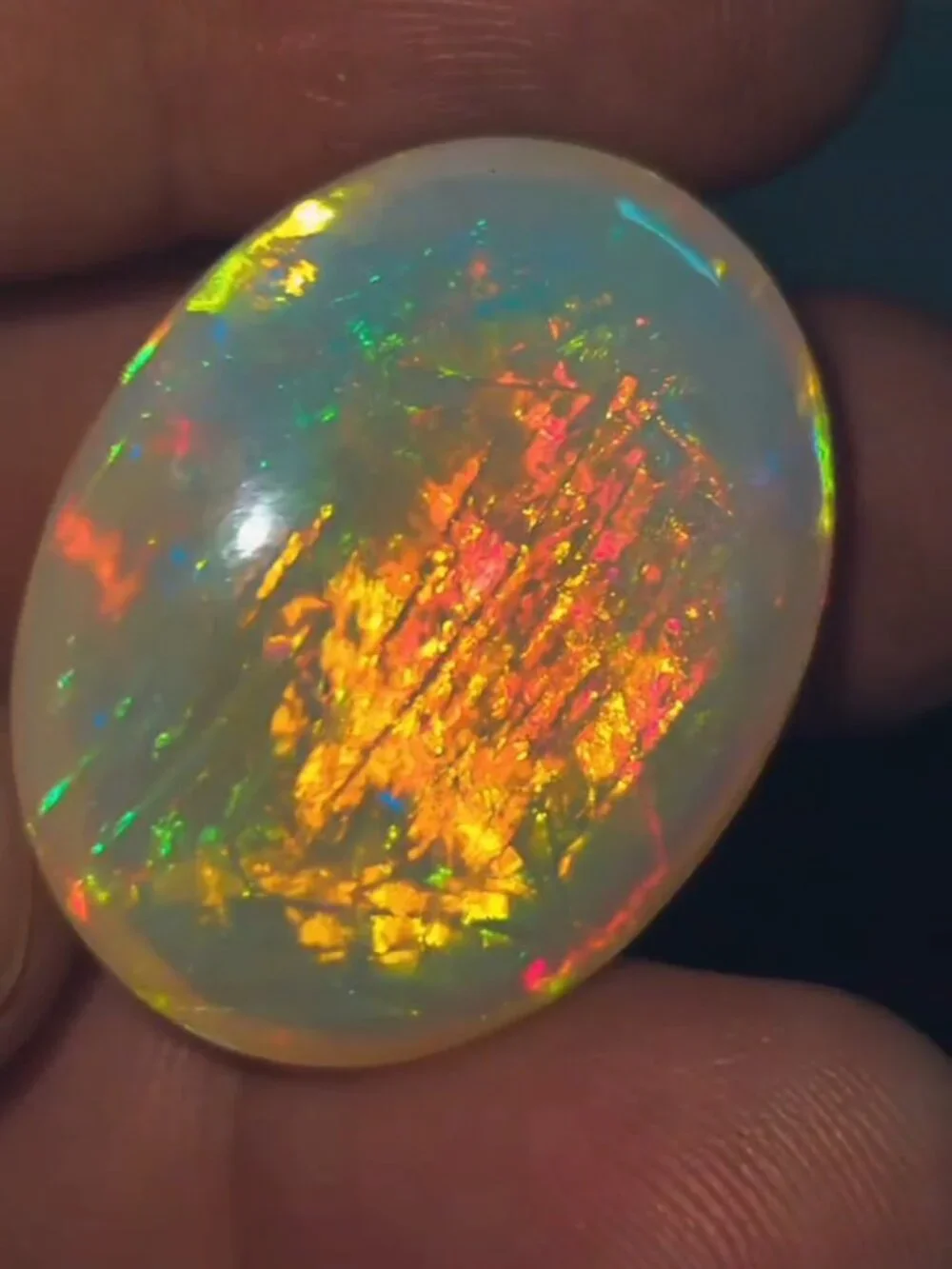 48.55 carat AAAA quality natural Ethiopian opal Cabochon